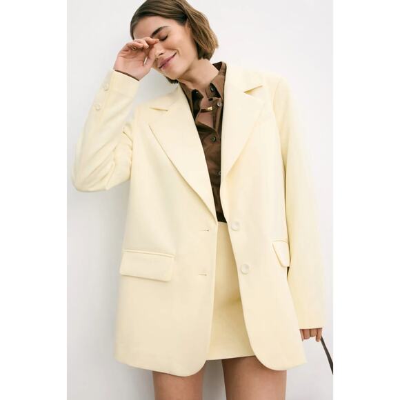 Favorite Daughter Yellow Favorite Oversized Blazer - Picture 1 of 11